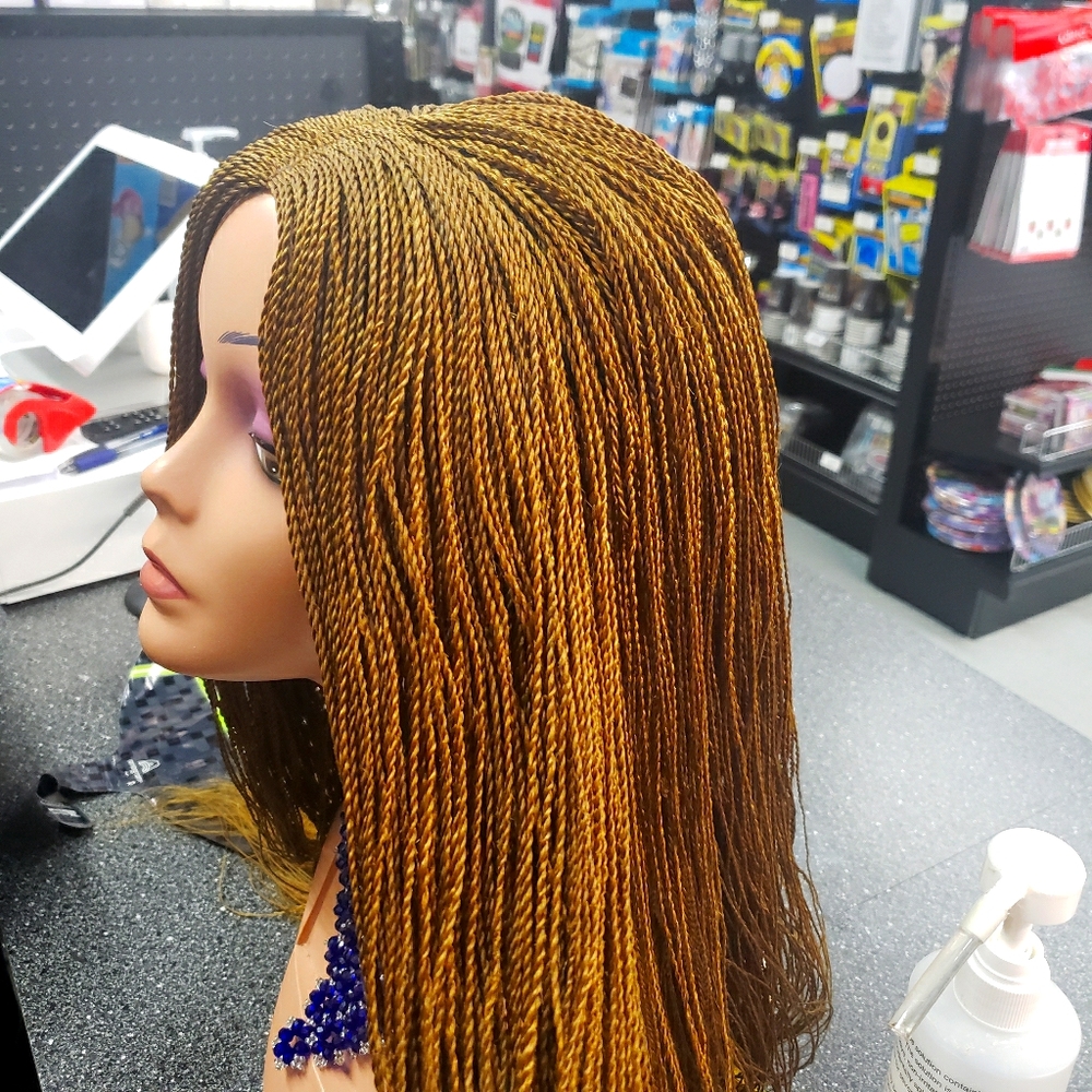 24inch gold twisted wig.